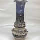 Vase fat lava blue gray Vallauris