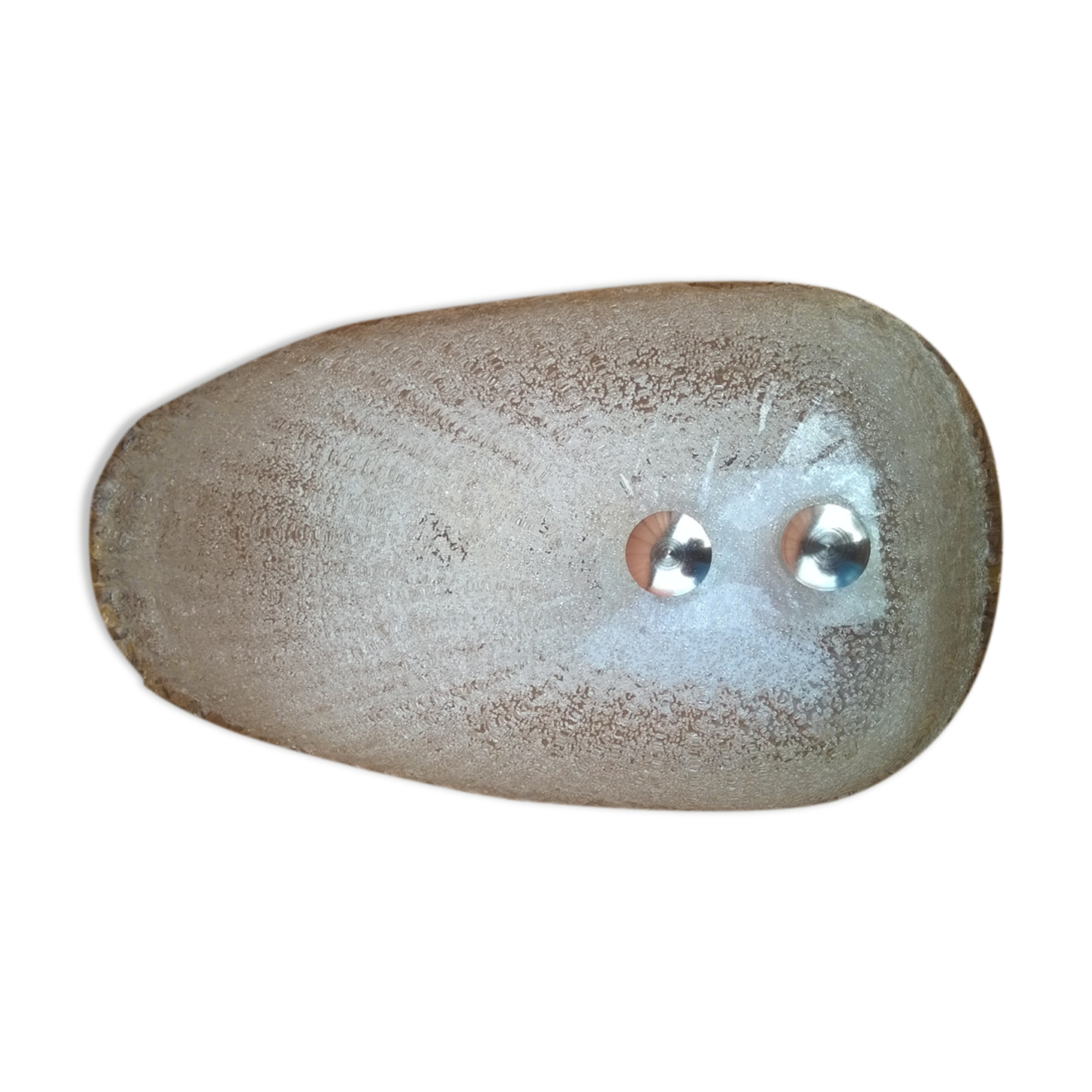 murano glass shell wall light