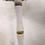 Alabaster and brass floor lamp