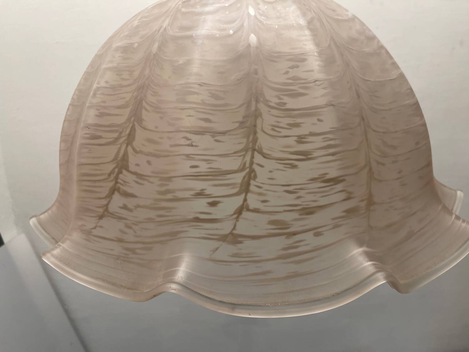 Large Pink Murano Glass Light Pendant 1970’s