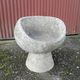 Vintage robert pansart outdoor armchair for elo in fiber cement.