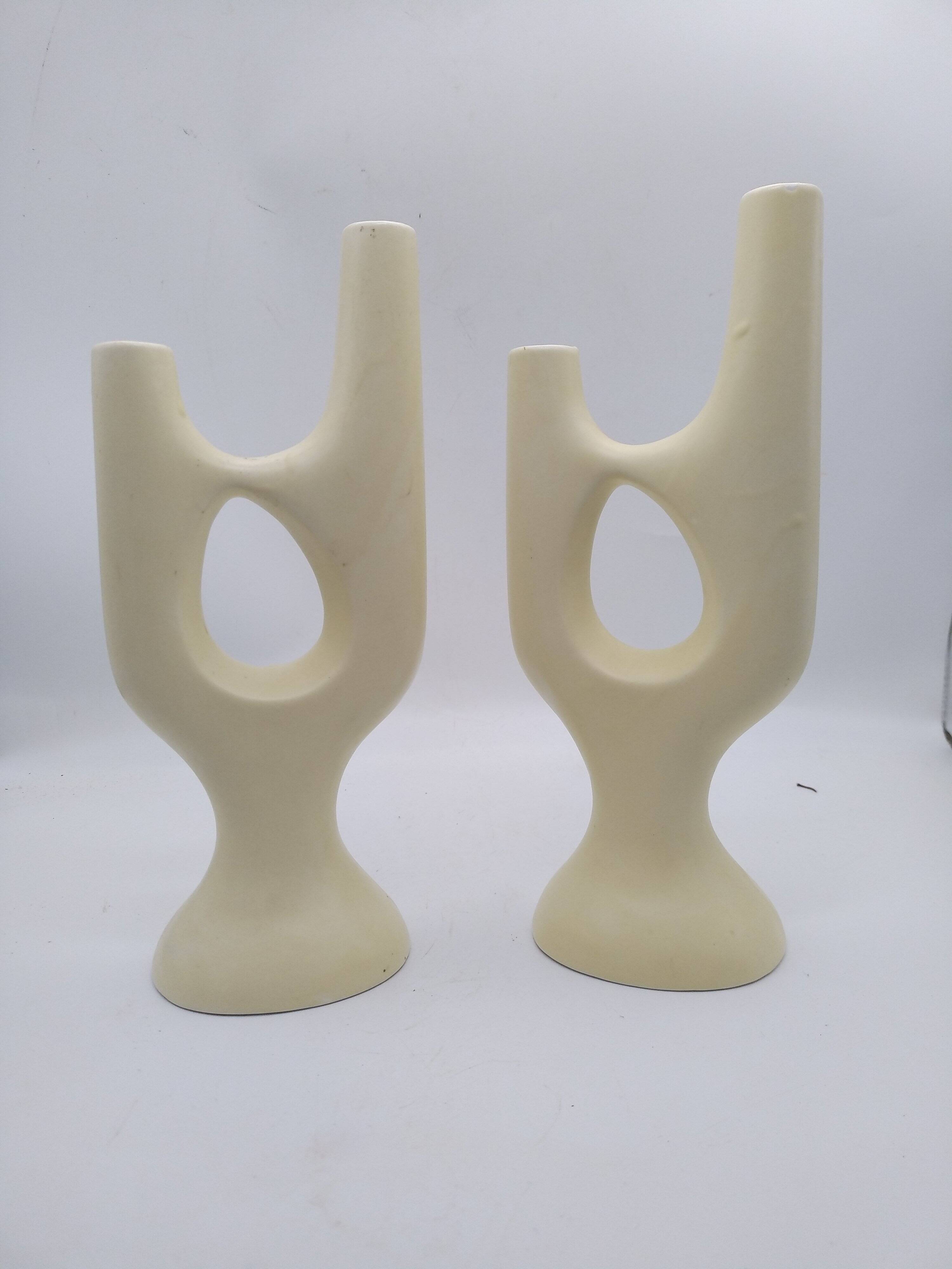 2 vases Revernay à décor floral