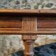 French 19th-century oak draper's table – Antique kitchen island console