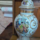 Potiche good condition a little gilding missing at the tip of the lid, Potiche offered in 1968 for u