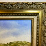 Old painting, Provencal landscape, signed, 60s/70s