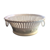 White earthenware fruit cut