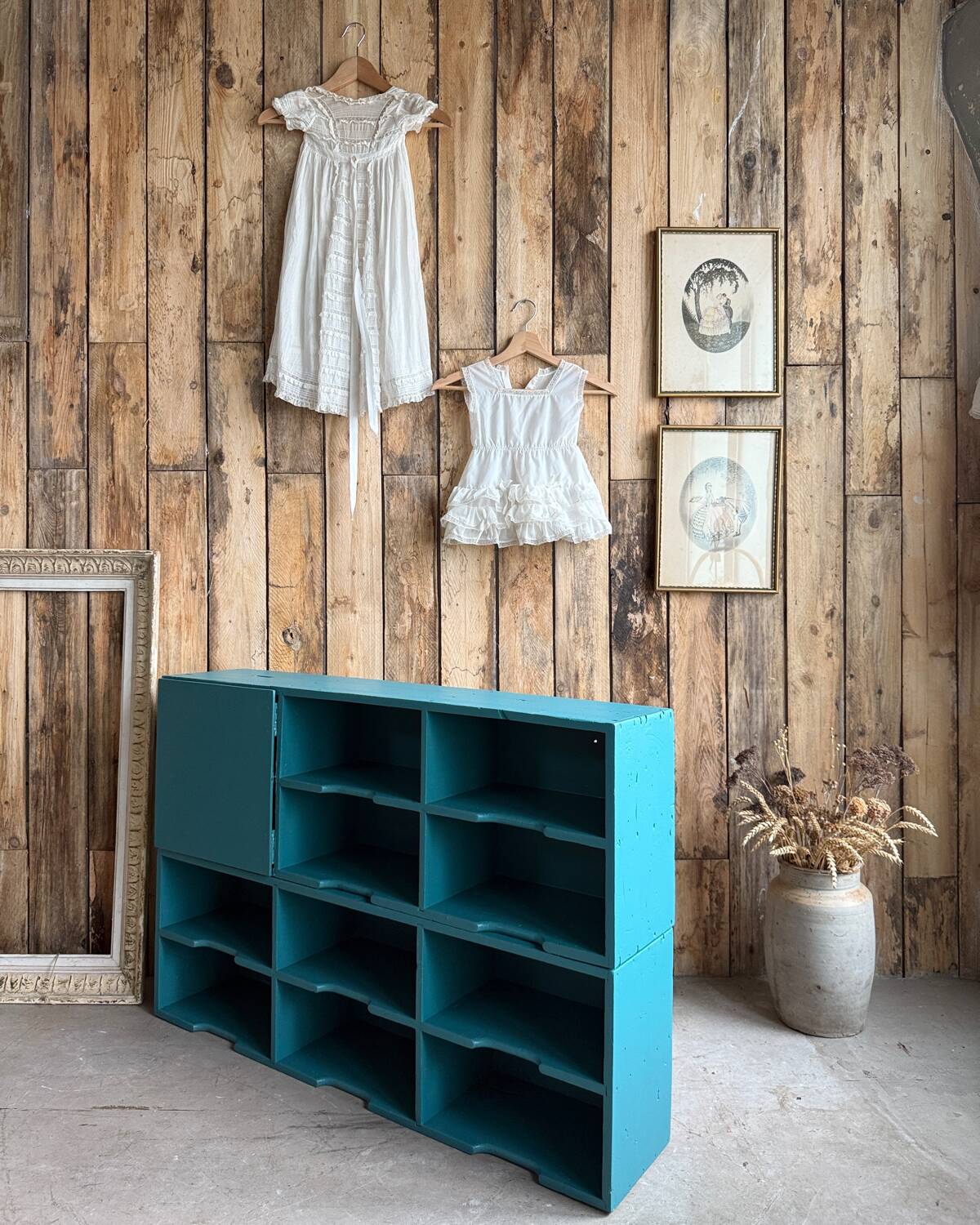 Large vintage wooden mail sorter (refurbished)