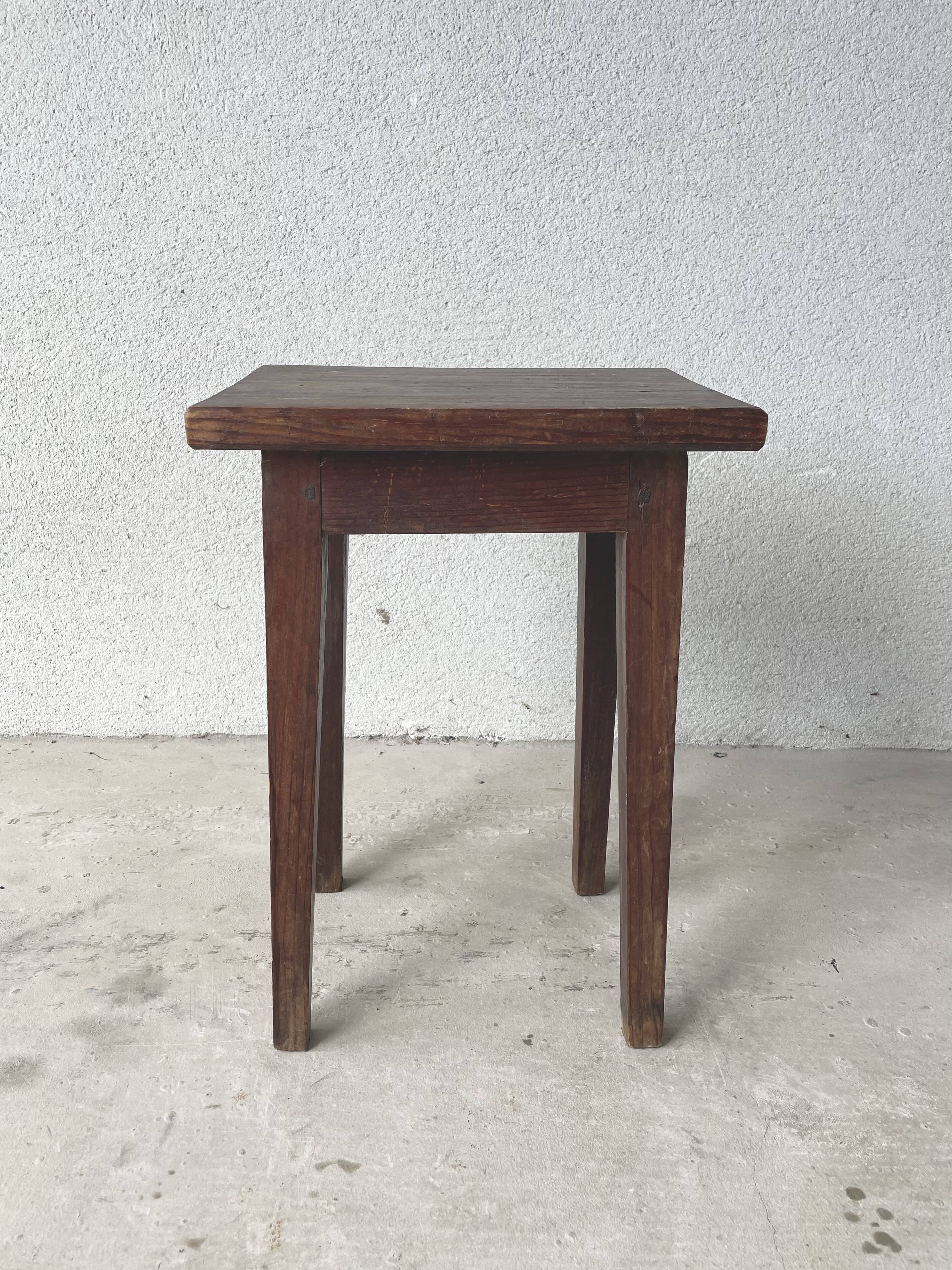 Antique solid wood stool