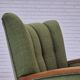 1950s, Danish artdeco armchair, green furniture wool, beech wood, original.