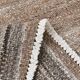 6x10 Brown and Beige Living Room Kilim Rug, 199x306Cm