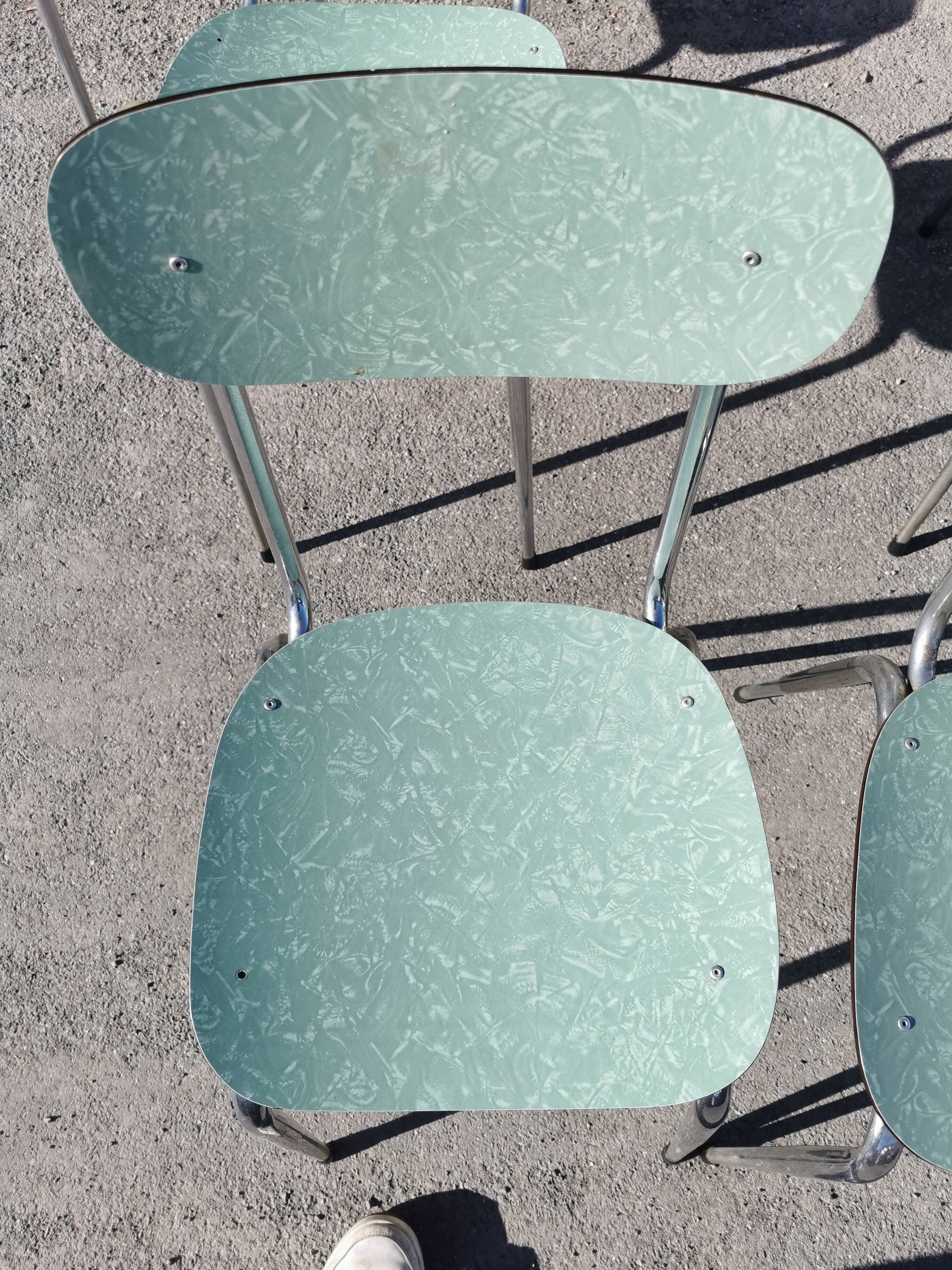 6 Chairs formica mint year 60