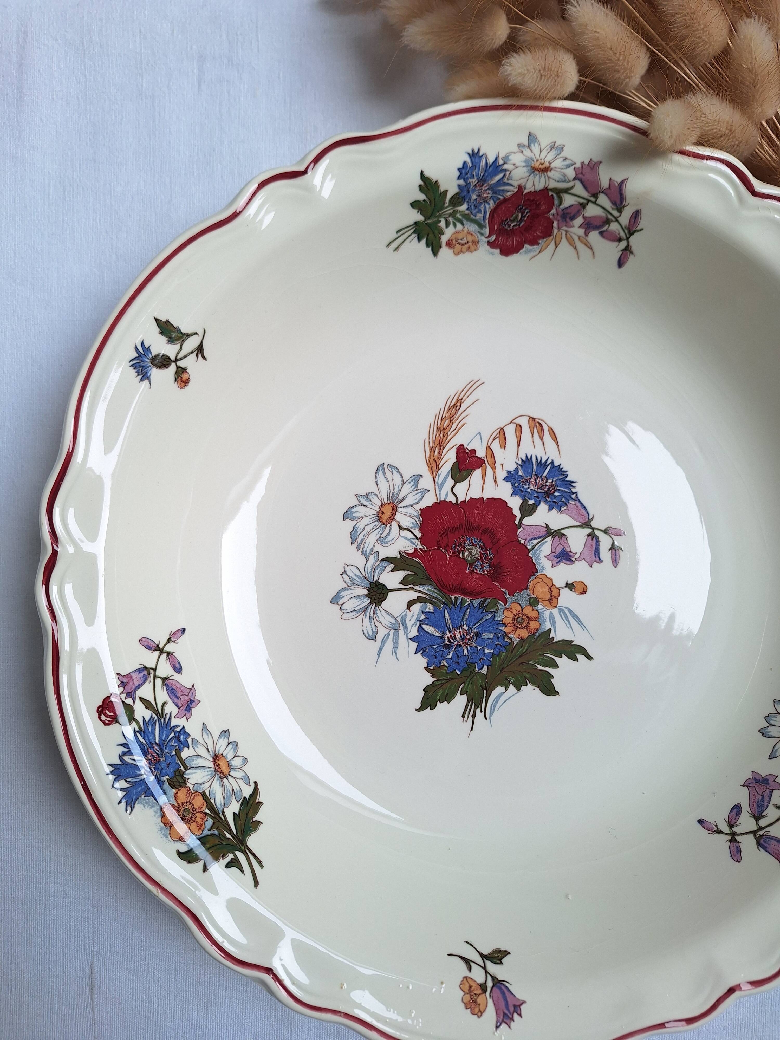 Sarreguemines round deep dish, Agreste model