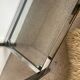 Table basse console verre et chrome vintage