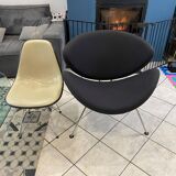 Orange slice armchair 437 by pierre paulin for artifort, grey, 1980.