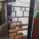 Vintage floor-to-ceiling shelf