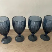 Set of four water glasses model "Sky Blossoms" by Lenox Art style