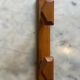 1950s oak wall-mounted coat rack