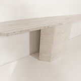Italian travertine console 1970