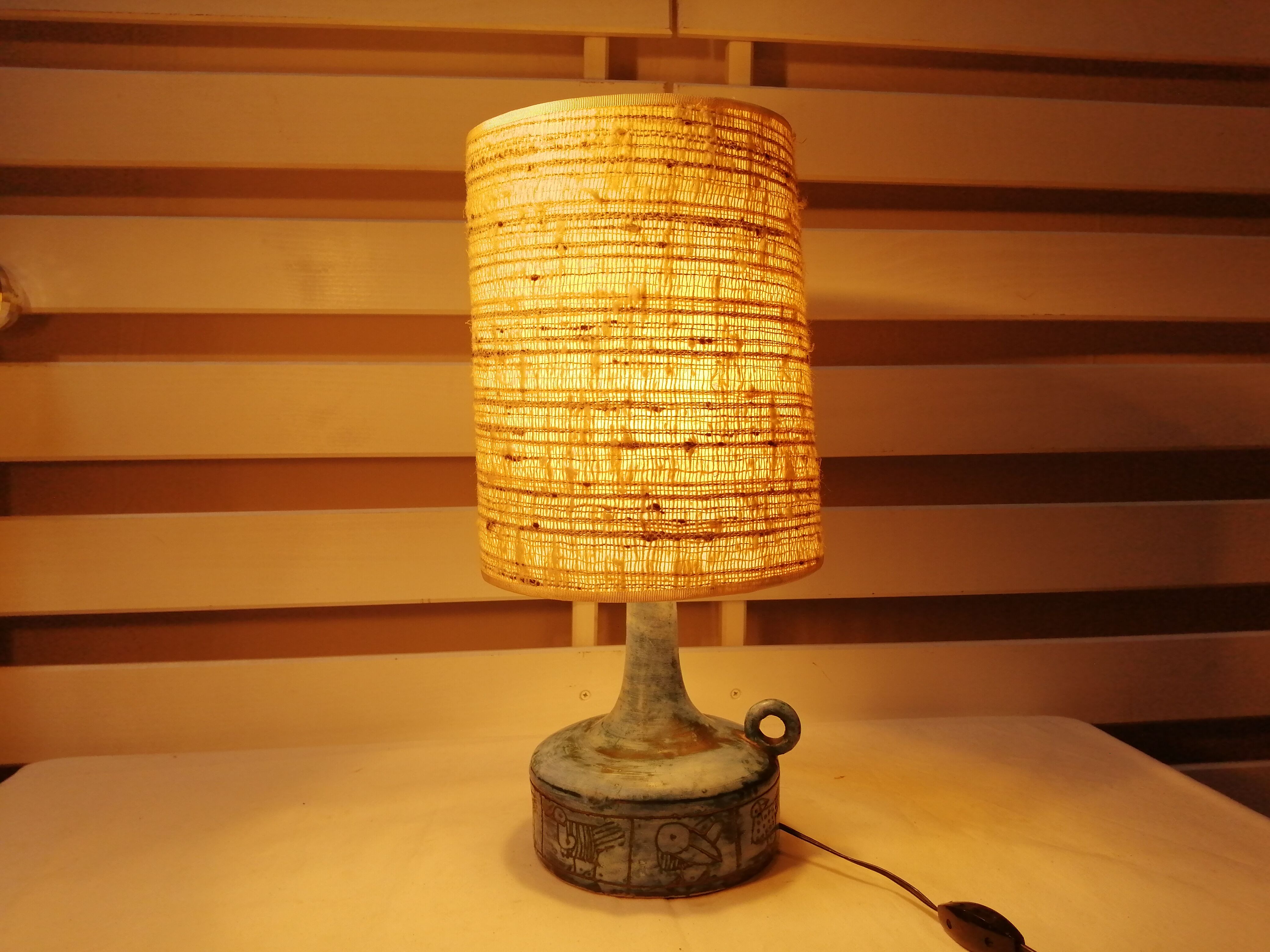 Jacques Blin ceramic table lamp 50/60
