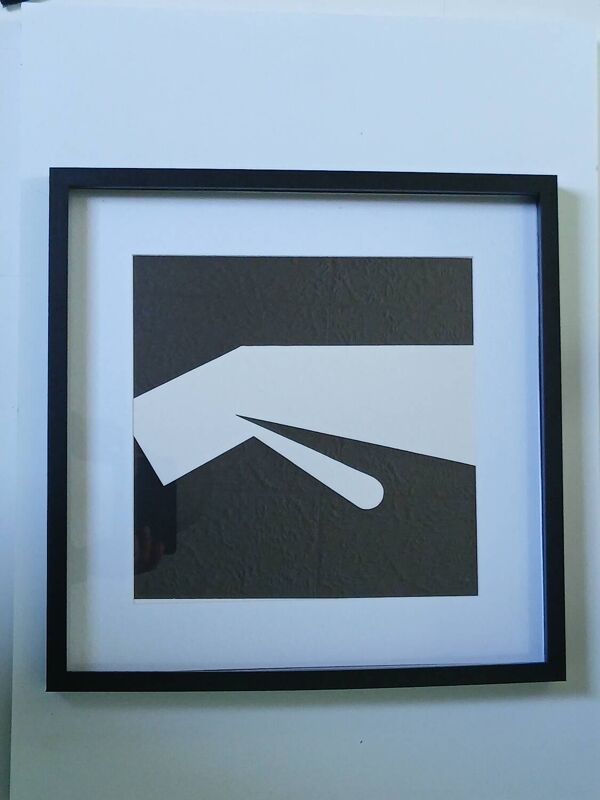 Tableau Vintage Art Optique - Victor Vasarely - Cadre 40x40cm