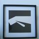 Tableau Vintage Art Optique - Victor Vasarely - Frame 40x40cm