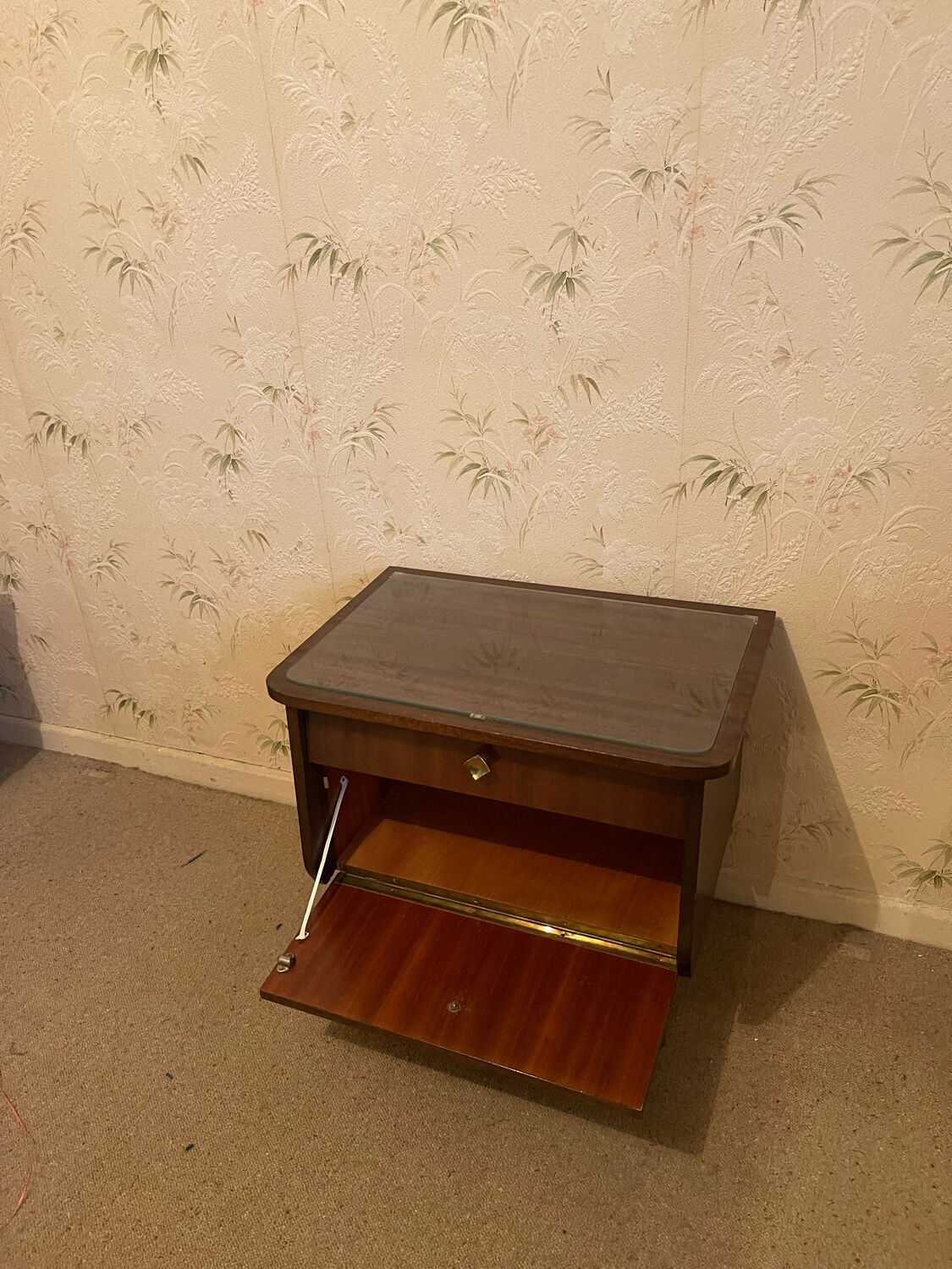 Scandinavian style bedside tables 1970s