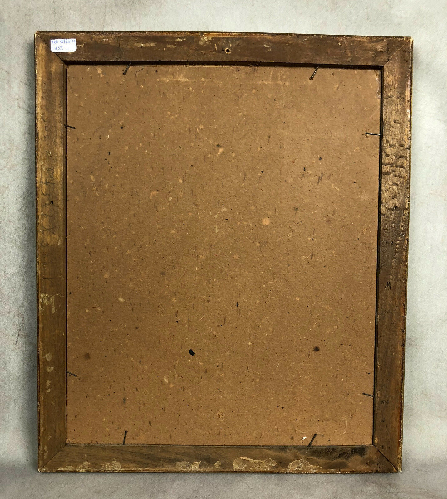 Table oil on panel "The bouquet of tulips"