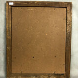 Table oil on panel "The bouquet of tulips"