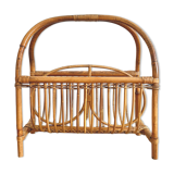 Rattan magazine holder