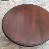 Oval table with extensions in massive mahogany napoleon III era.