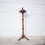 Vintage ashtray, ashtray on tripod wooden foot, push ashtray, tripod ashtray
