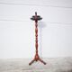 Vintage ashtray, ashtray on tripod wooden foot, push ashtray, tripod ashtray