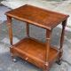 Vintage serving trolley dessert bar cart on wheels with wooden drawer m