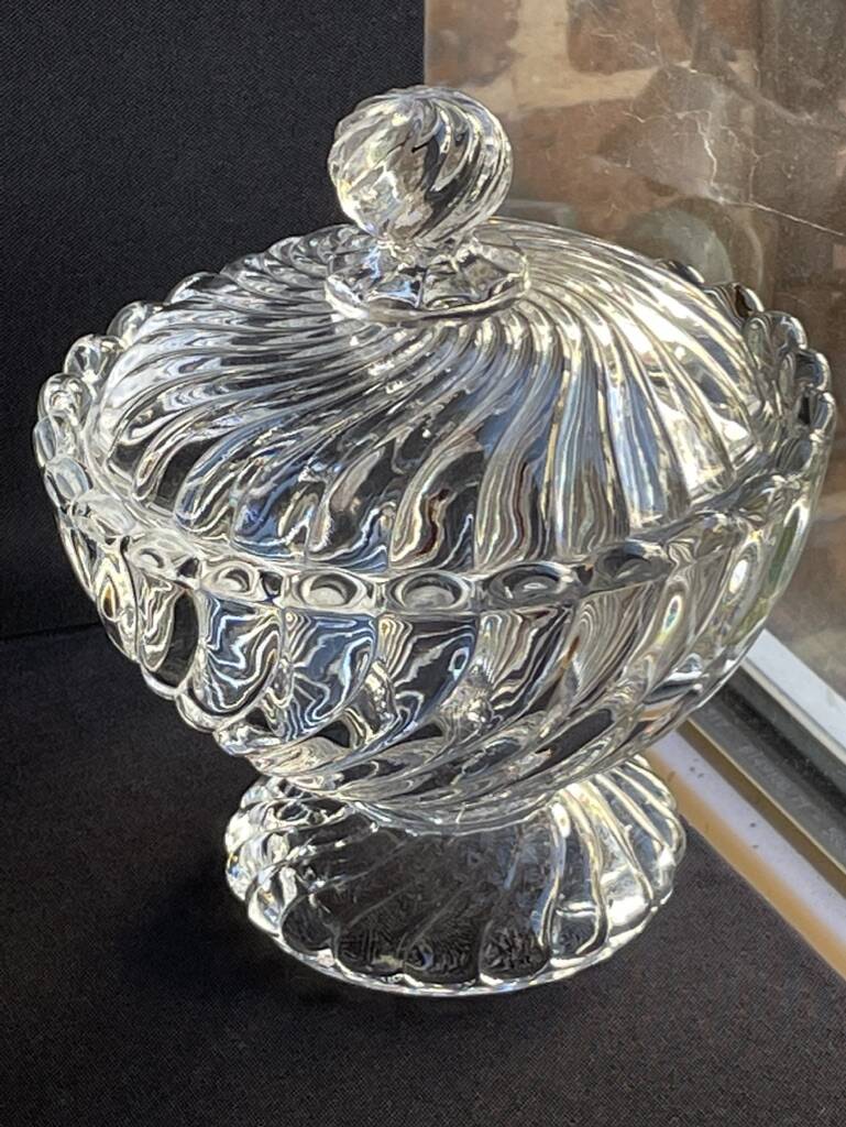 Baccarat Bamboo Twisted Sugar Bowl