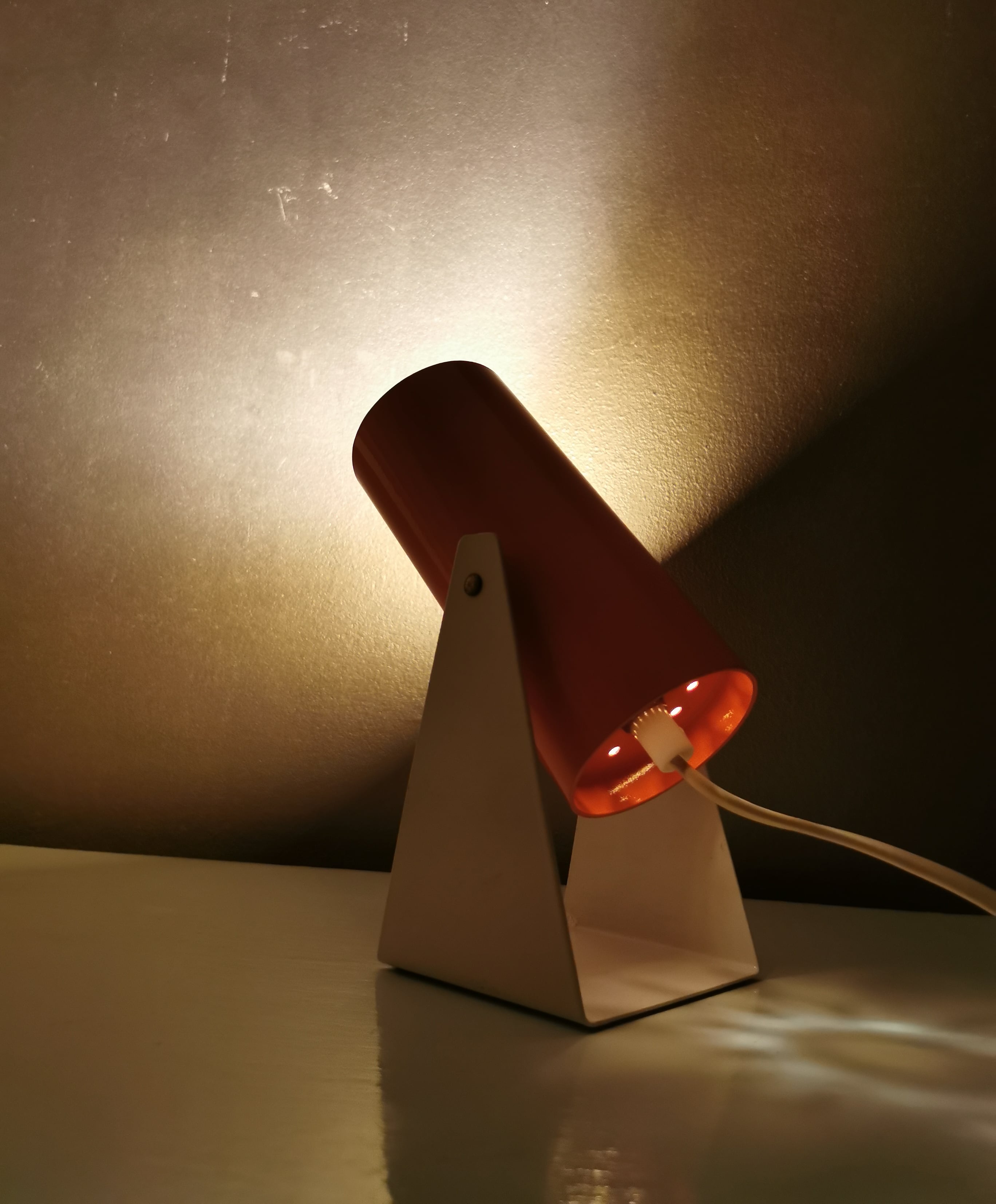 Vintage metal desk lamp wall lamp from the seventies