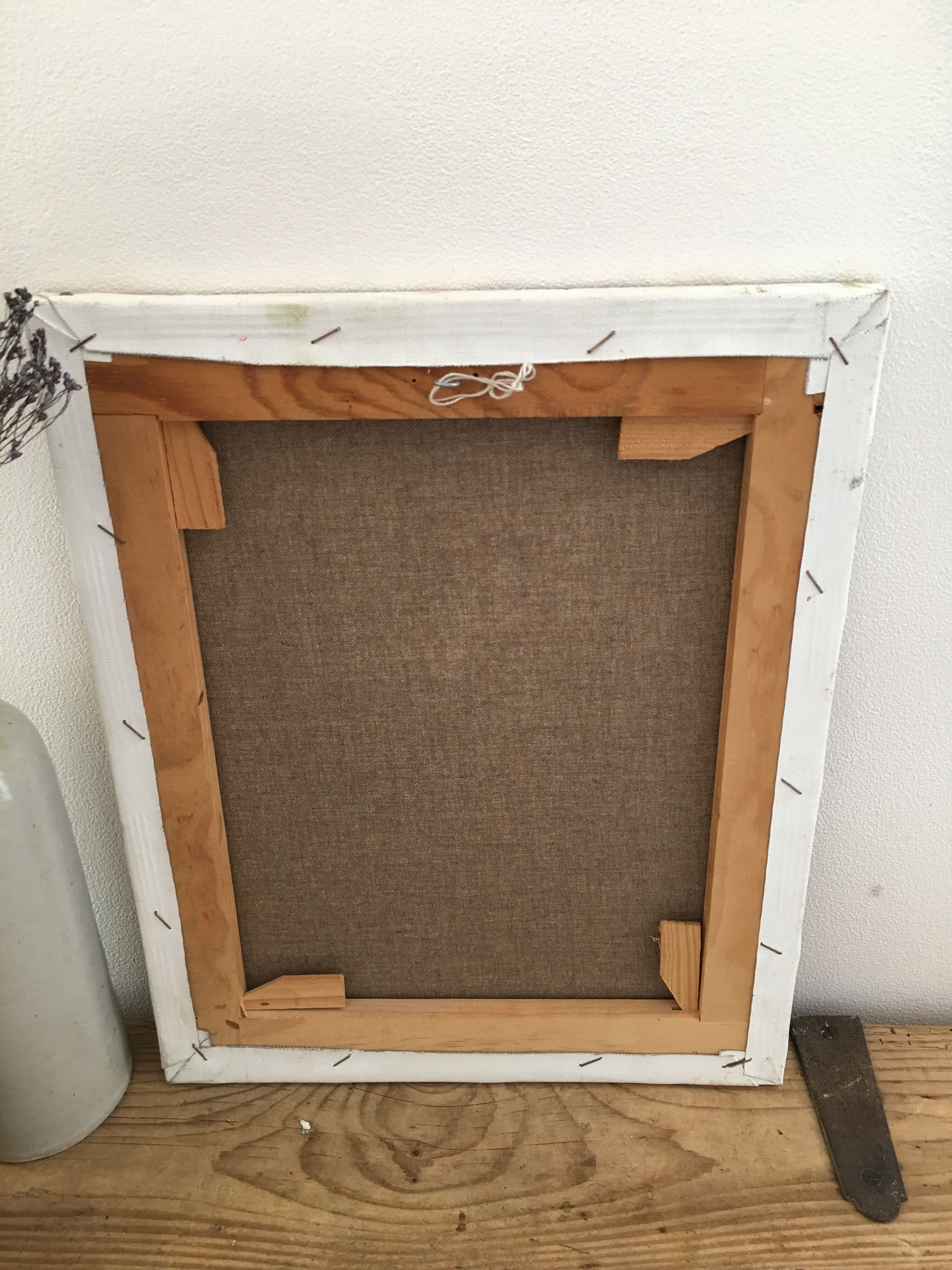 Oil on canvas flower