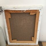 Oil on canvas flower