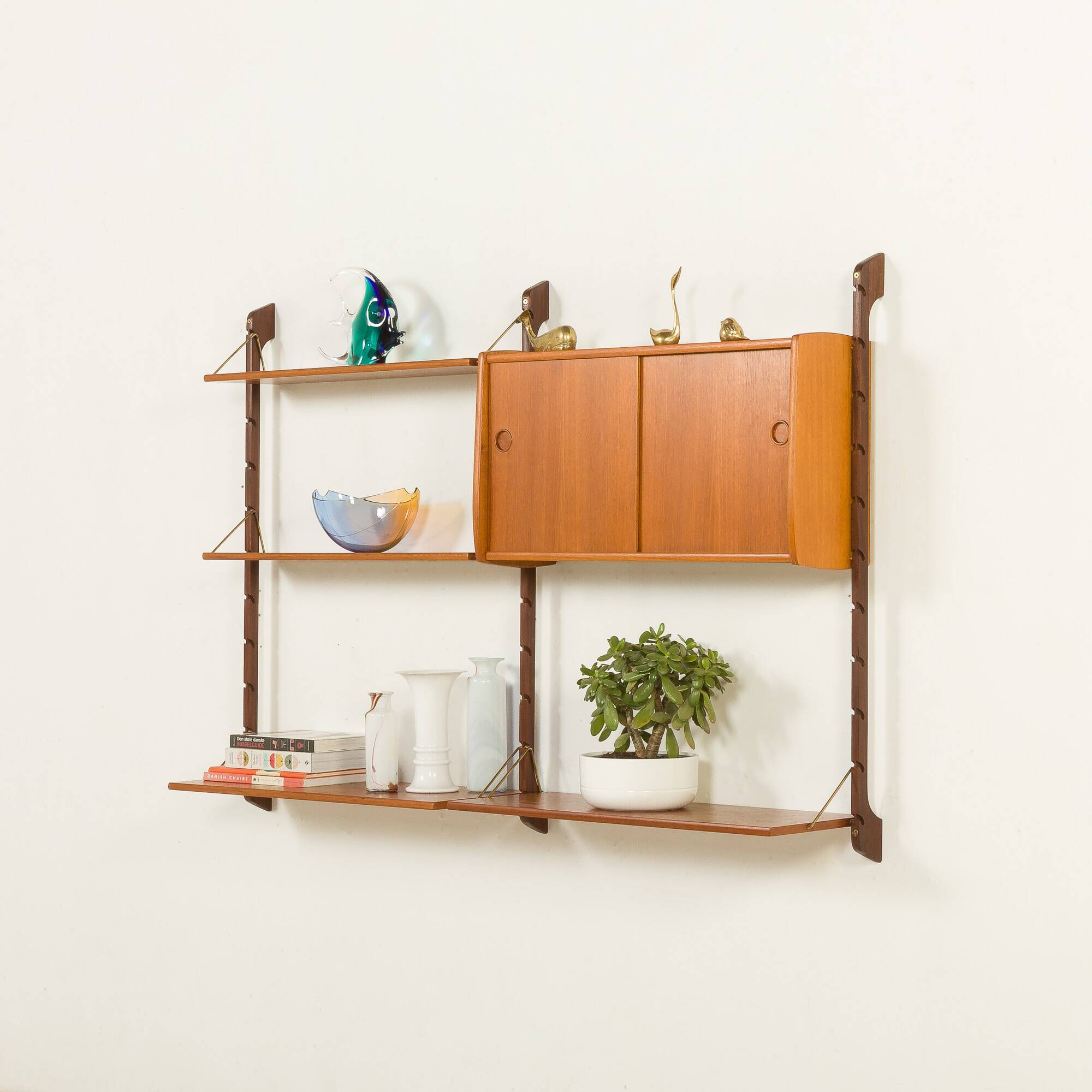 Small Ergo teak wall unit by John Texmon, Norway 1960s