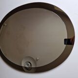 Two-Tone Oval Mirror by Antonio Lupi attributed to Cristal Luxor, 1960s