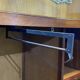 English 1960s student cabinet in elm magnifying glass