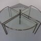 Italian Adjustable Glass Coffee Table, 1970s
