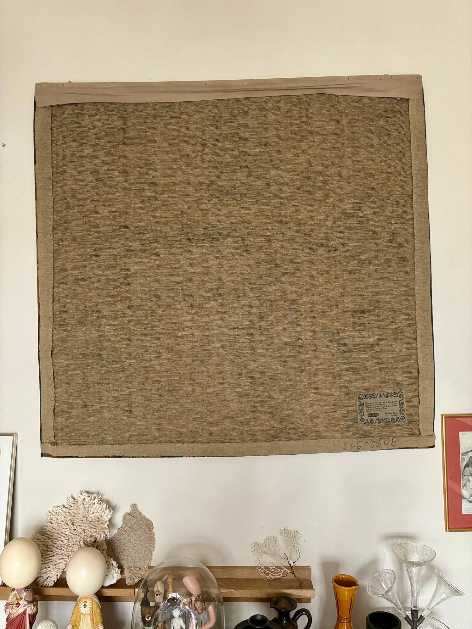 Aubusson tapestry from the Robert Four factory in wool and linen after "The Bestiary"