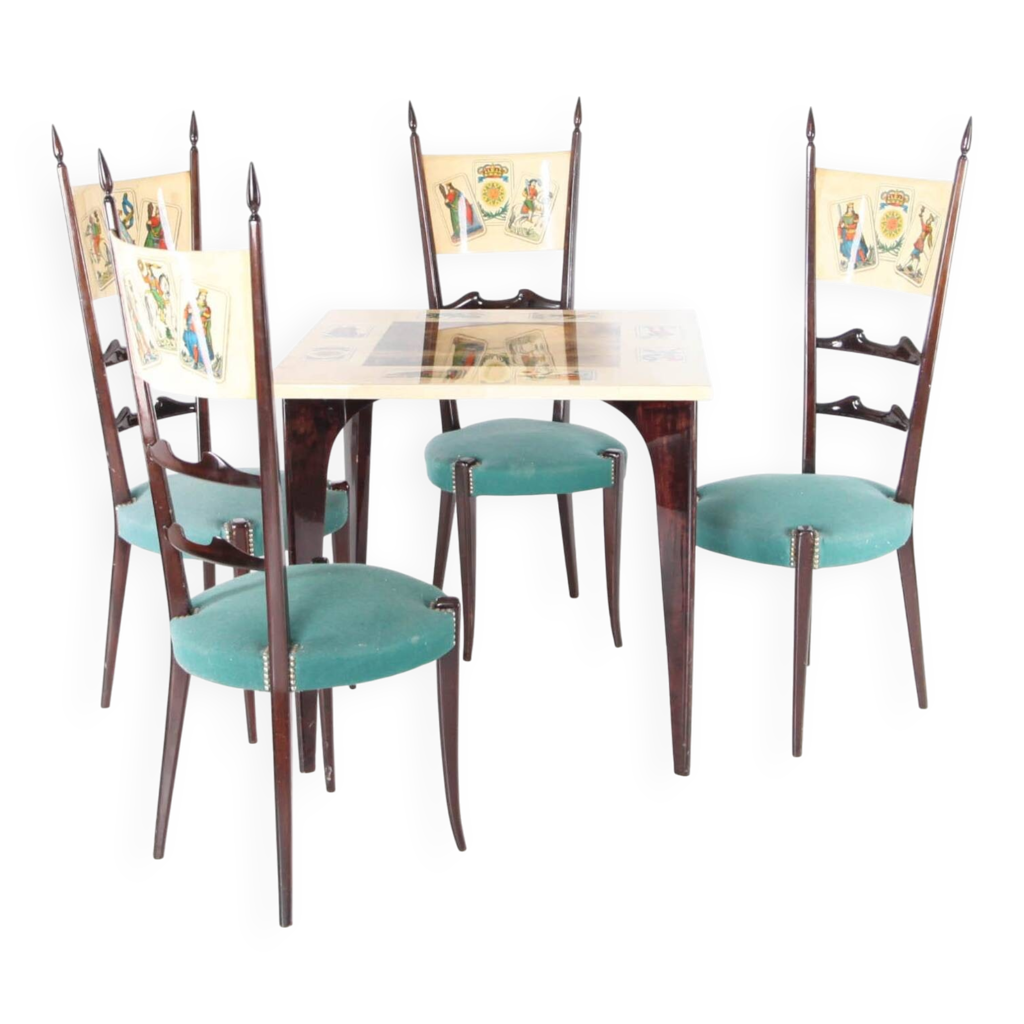 Table à jeux en parchemin | Selency