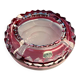 Pink crystal ashtray Val Saint Lambert 1960-1970