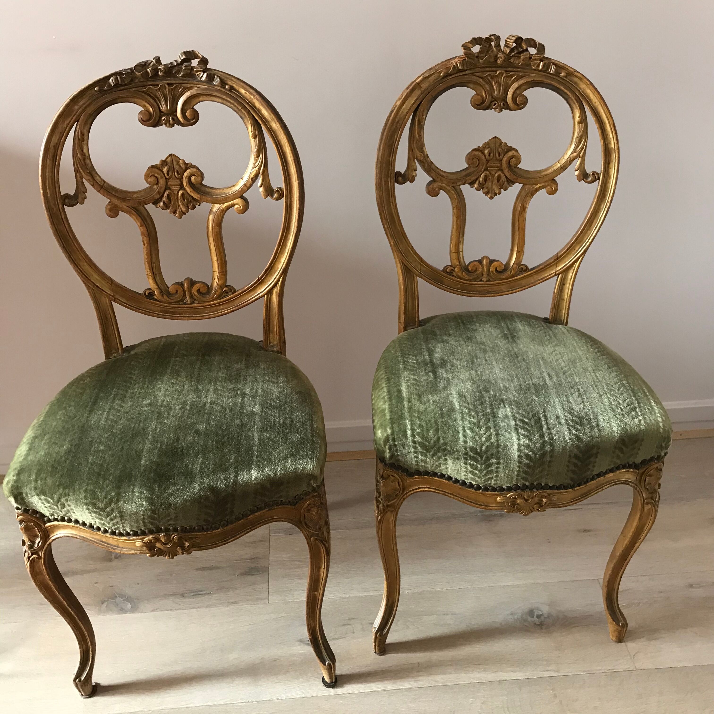 4 chairs Louis XVI