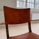 Chaise suédoise Art déco en pin et cuir Carl Bergsten 1929