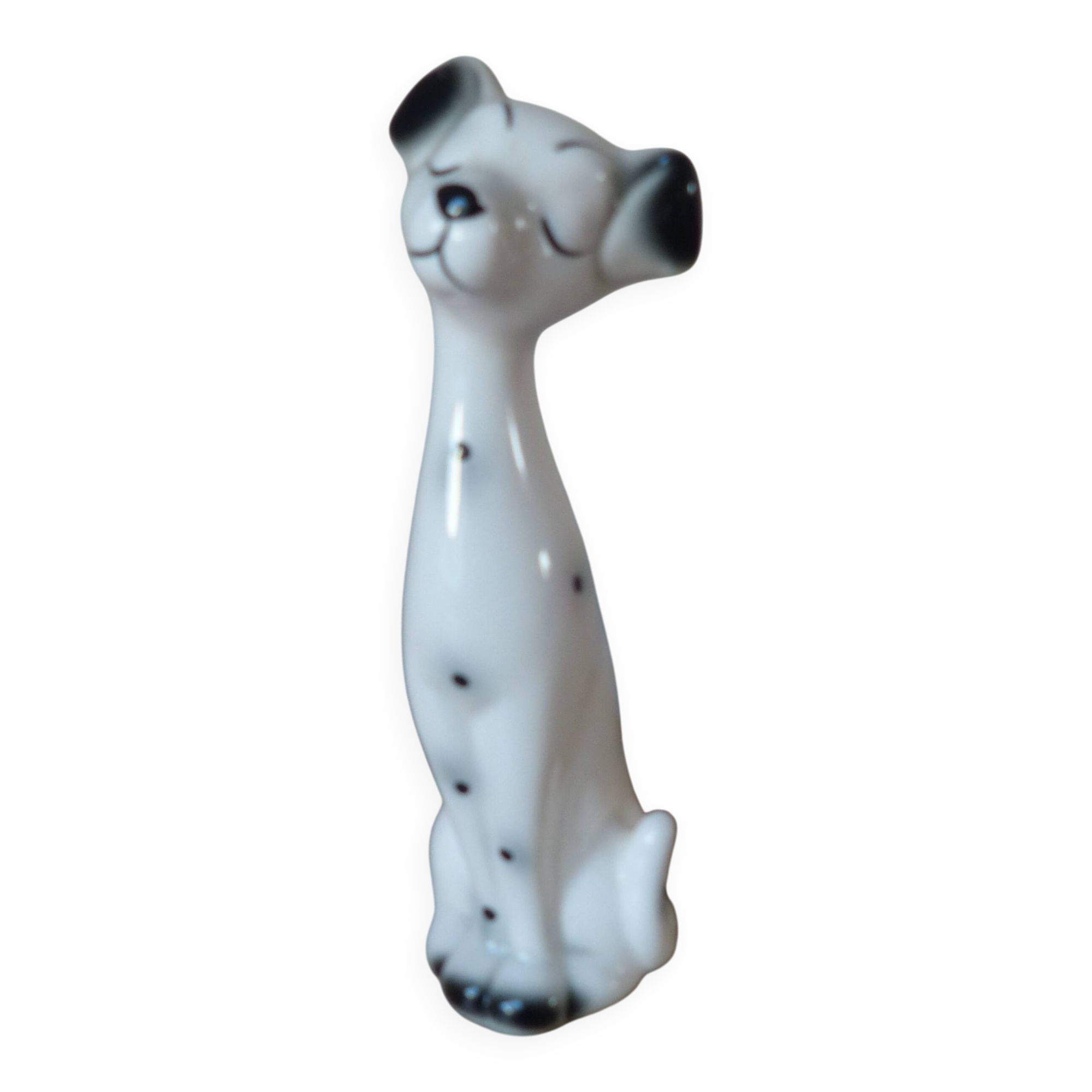 Vintage Dalmatian Dog Figurine, 1970s Ceramic Statue