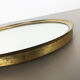 German modernist wall brass mirror Vereinigte Werkstätten München 1950s