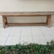 Solid oak farm bench