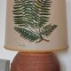 Beautiful and large vintage Nature Fougère lamp